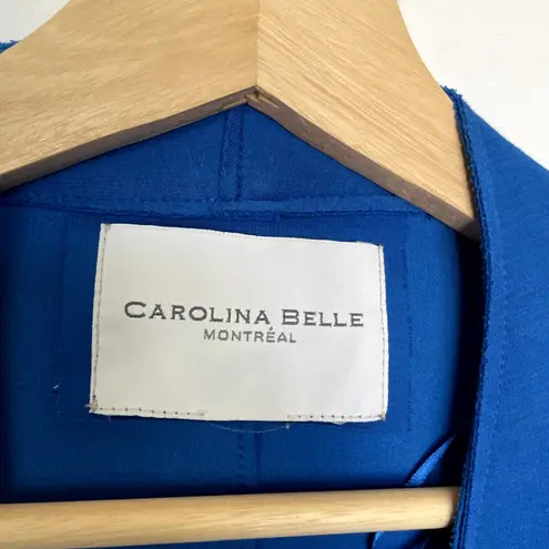Carolina Belle Montreal royal blue heavy overcoat pockets women's size medium