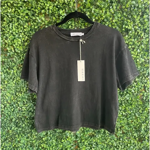 Lacausa - NWT - Boxy Tee | Black Mineral Wash - Sz Small | 100% Organic Cotton