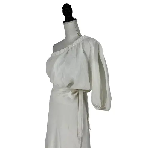 Seafolly Linen Cold Shoulder Top & Skirt Set in White