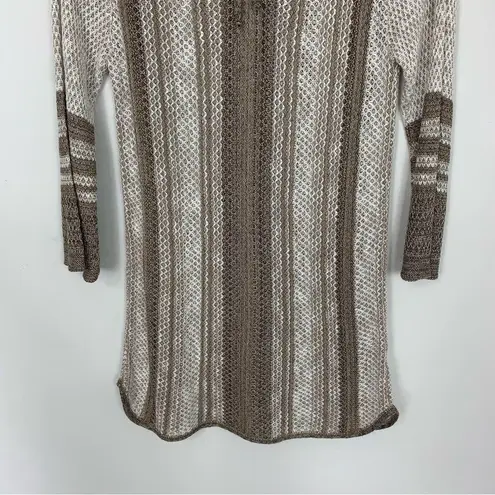 Christopher & Banks NWT  Tan Boho Knit Tunic Sweater Size Small