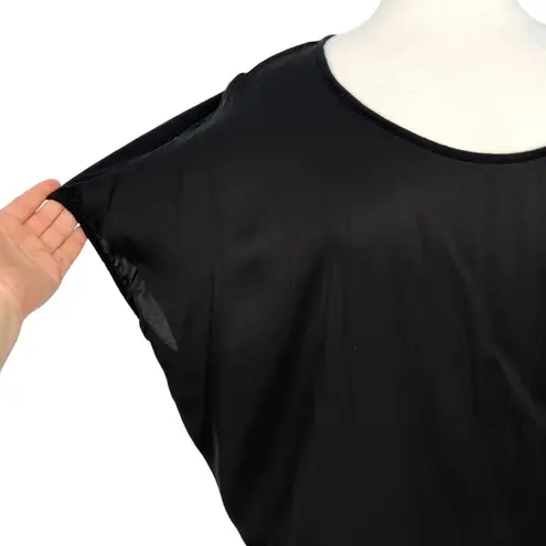 Michael Stars Contrast Dolman Sleeve Short Sleeve Tee Black Size Large