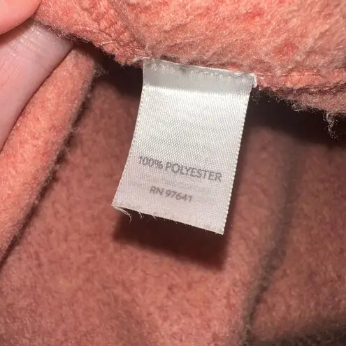 Pure Jill J.Jill Coral Fleece Hoodie Full Zip Orange