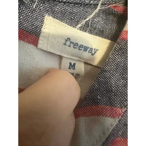 Freeway Apparel Freeway Women's Striped Sleeveless Dress, Casual Summer Dress, Size M