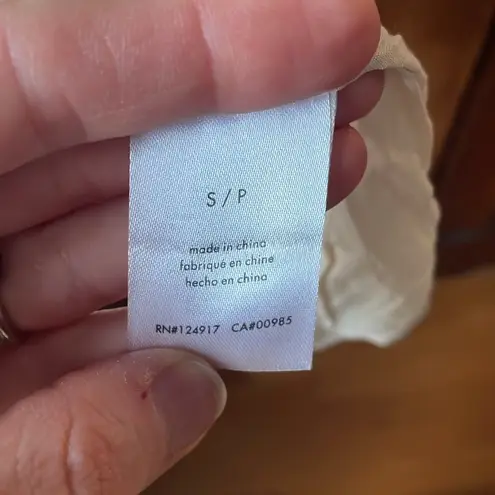 We Wore What NWT Beige Tiered Gauzy Off-the-Shoulder Dress with Balloon Sleeves