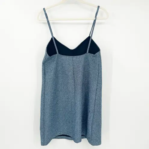 ZARA  Trafaluc Womens Going Out Party Metallic Glittery Cami Mini‎ Dress Size M