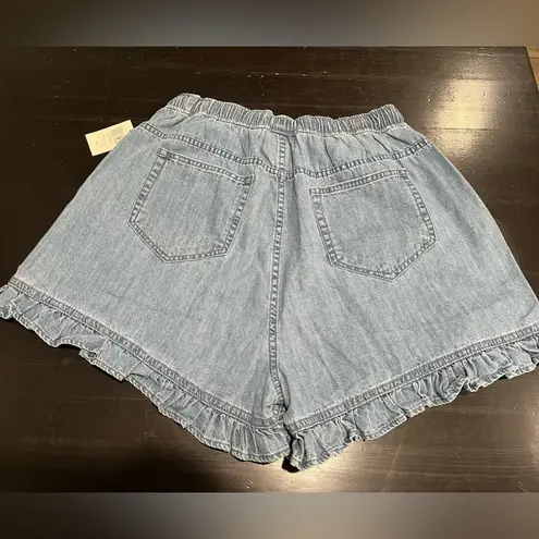 Disney Peter Pan Tinker Bell Denim Ruffle Shorts