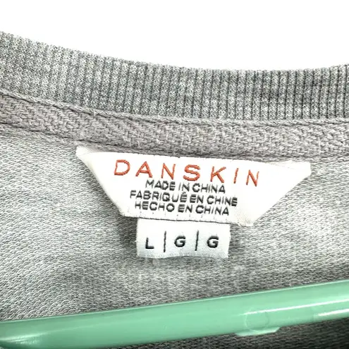 Danskin  Size Large Sweater Gray Camo Pullover Oversized Casual Lounge Everyday