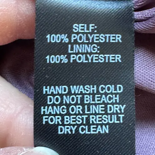 Lulus Lavender NWT Evening Maxi Tie Straps Gown.V Neck Low Cut Sz L Zip In Back. Purple Size L