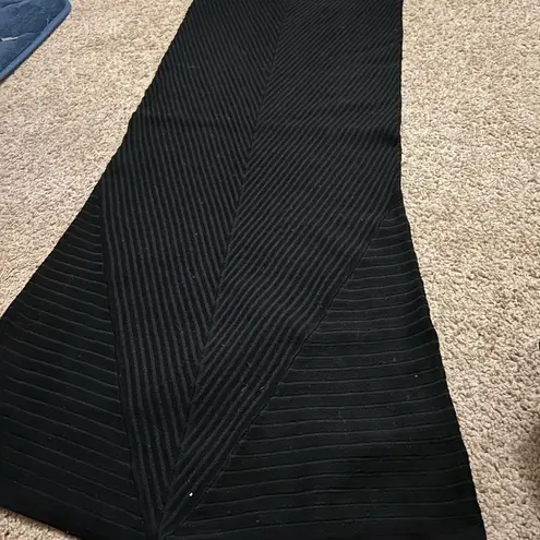 ZARA  small black ribbed maxi skirt