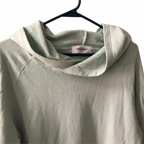 SoulCycle Hoodie Pullover Sweatshirt OVERSIZE Pouch Crossed Neck Skull Wave Back - Image 6