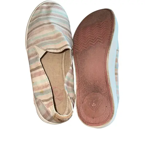 Roxy ‎ Rincon Striped Slip On Casual Shoes Women's Size 7.5