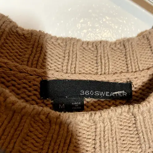 360 Cashmere  Kendra Sweater Mocha Revolve euc size medium