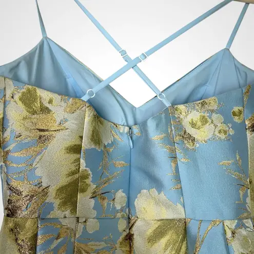 Eliza J 🆕 Jacquard Brocade Floral Midi Flare Dress