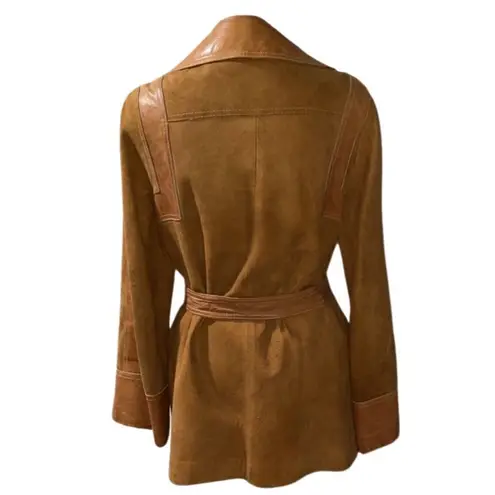 Napa Y Ante Skin Gear Fully Lined 100% Leather Jacket size 16 Brown