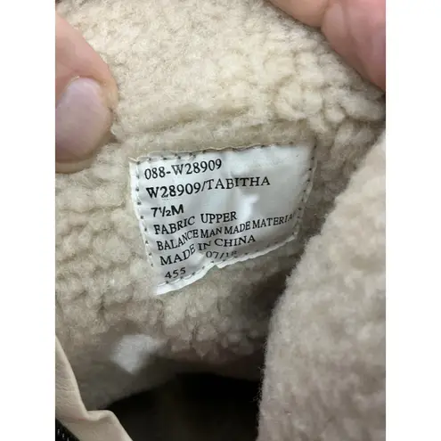 White Mountain Womans Abitha Winter Ankle Boots 7.5 M Black Lined Side Zip