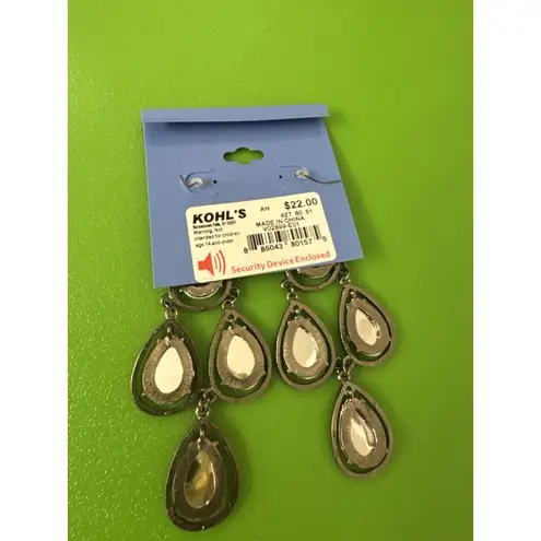 Simply Vera Wang Chandelier Earrings Silver Costume Jewelry Glam Holiday