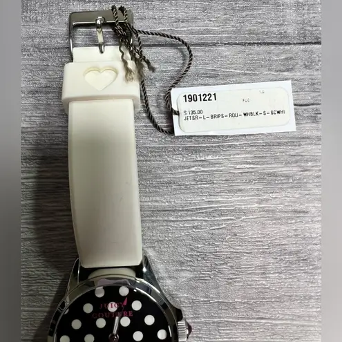 Juicy Couture 🆕 NWT  Jetsetter Polka Dot Watch Analog Display Quartz White Black