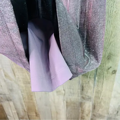 Teeze Me Size 9/10 Rose Shimmering Glitter Sleeveless Strapless Mini Dress