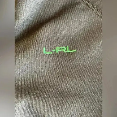 Ralph Lauren LRL Lauren  Womens Full Zip Active Fitness Jacket Black Green XL