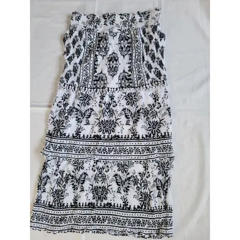 INC INTERNATIONAL CONCEPTS Women's Tiered Skirt Size Medium White