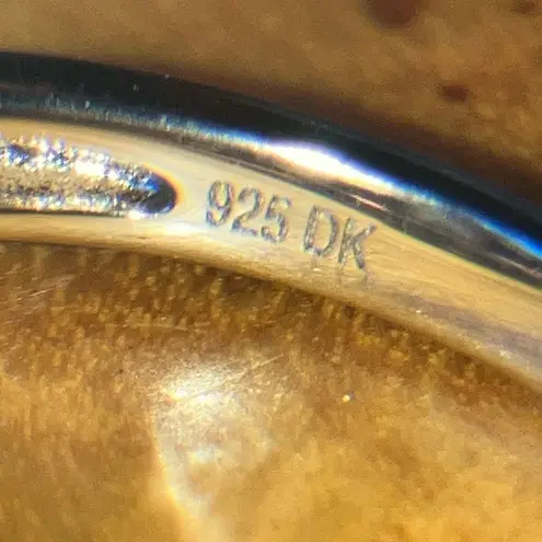 Red Labradorite Sterling Silver Ring Size 7.75