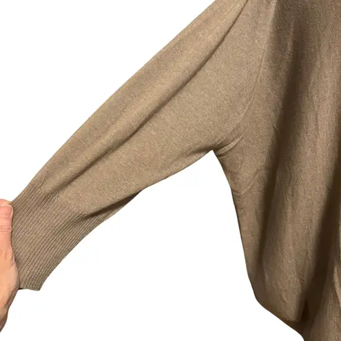 Hawico Scotland Size L XL Cashmere Sweater Boatneck Tan Neutral Capsule Minimal