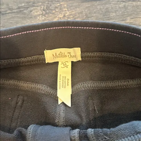 Matilda Jane Medium Charcoal Zip Zip Hooray Moto Leggings