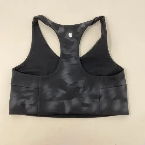 Zella  Sports Bra Studio Lite Longline Size Medium Racerback Lined Scoop Neck