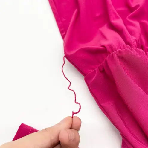 Nik And Nash Nick and Nash Womens Romper Medium Shorts Fuchsia Feminine Flirty Dopamine