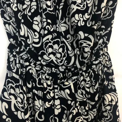 5th & Love Floral Ruffle Strapless Romper Size S Blue