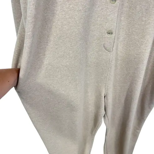 Mara Hoffman Sabina Oatmeal Jumpsuit Button Front sweatshirt Lagenlook NEW Sz 3X