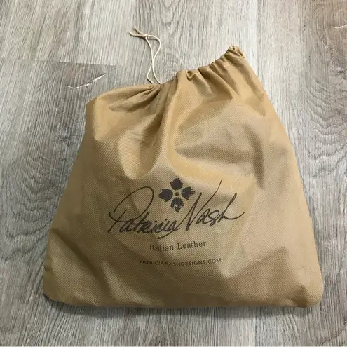 Patricia Nash Italian Leather Brown Old World Map Print Crossbody Bag Purse