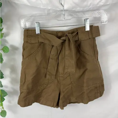 Topshop NWT  paperbag tie shorts