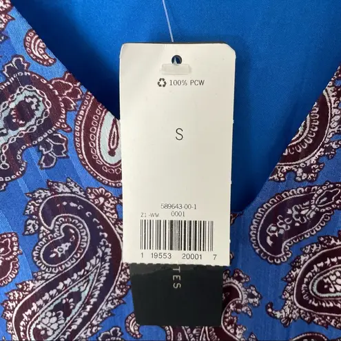 Banana Republic NWT  Paisley Gathered Sleeveless Maxi Dress Small