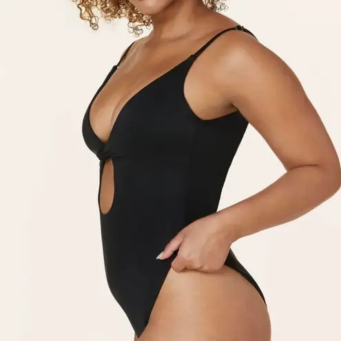 ANDIE  Swim Black Santorini Keyhole Knot One Piece Swimsuit Sz M NWT