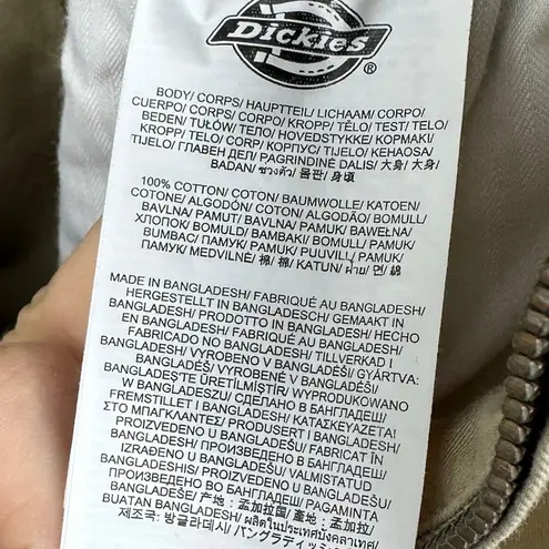 Dickies  Women's Vale Cotton Short Sleeve Coverall Jumpsuit Khaki, Size M, NWOT