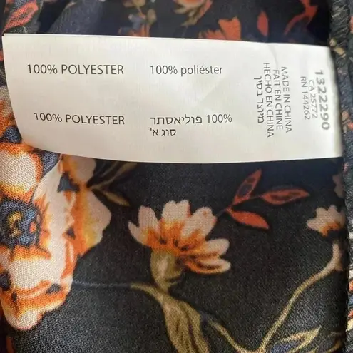 🆕Dex Black & Orange Floral Split