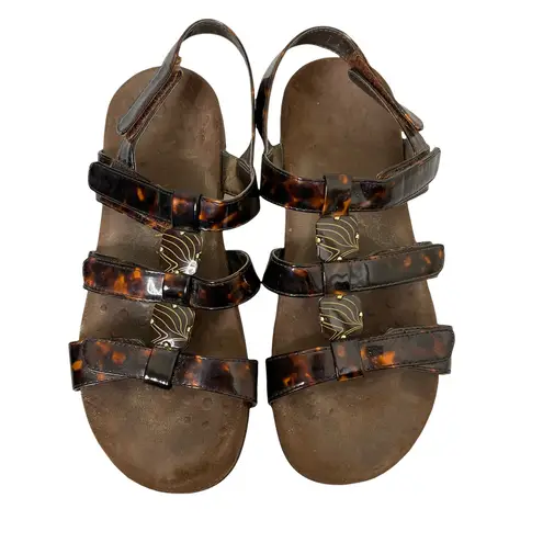 Vionic Womens Sandals Size 8 Amber Brown Pattern TVW1275