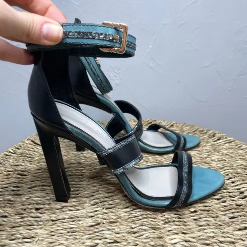 Jason Wu Snakeskin Leather Strappy Heels Womens Size 36.5 Italy Party Elevated