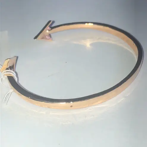 Gold Tone Arrow Spike CZ Rhinestone Cuff Bracelets