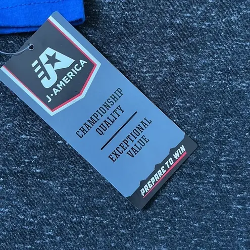 J. America  NCAA Kansas Women’s free style hooded slub tee Size Small