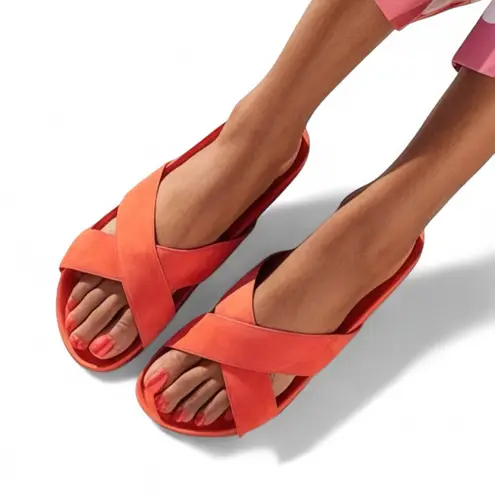 Birdies The Robin Slide Sandals Size 6.5 - Coral