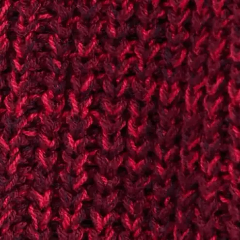 Free People  High Hopes Cardigan Red Slouchy Chunky Knit Ribbed Cuff Open Front S