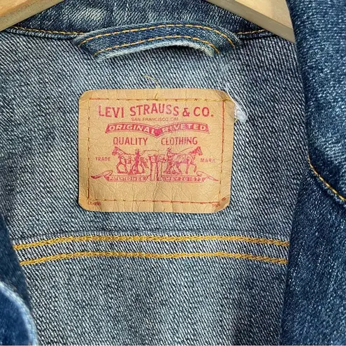 Levi's Vintage Y2K 2000s  Classic Jean Jacket Stretch Denim womens ladies S small