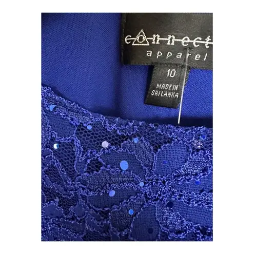 Connected Apparel Women's Color Blue Size 10 Sku 2363