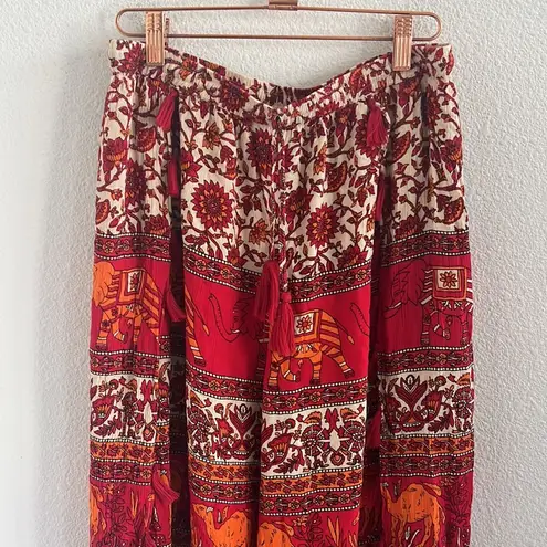 Raga  Boho Split Wide Leg Boho Elephant Camel Pants Festival Medium