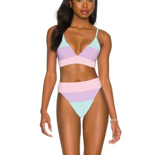 Beach Riot Alexis Bikini Bottoms XS Pink Purple Pastel