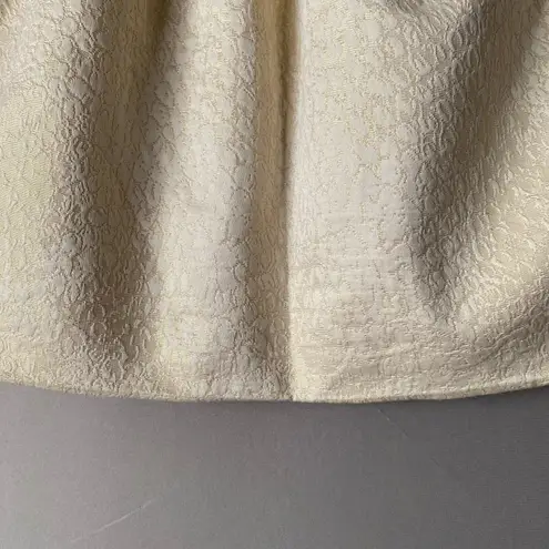 Pins & Needles sz S metallic gold threaded skirt Gold