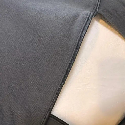 Steve Madden Cowl-Neck Pullover Charcoal Cutout Back Satin Trim Sz M Long Sleeve - Image 4