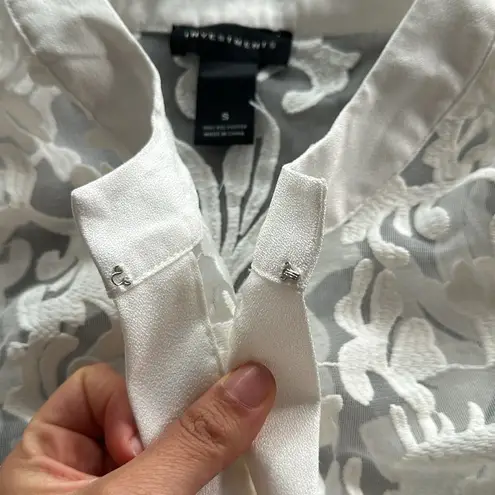 Investments White Sheer Cardigan